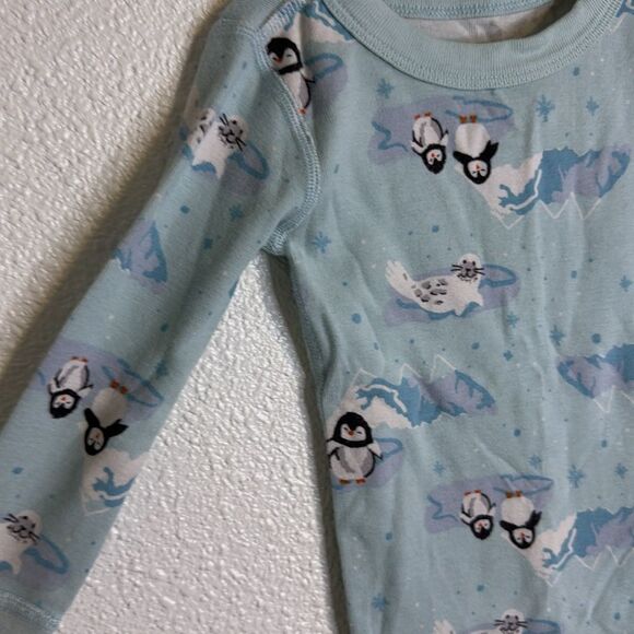 Hanna Andersson- moon and back- artic penguin print -pajama top- 2T - Picture 2 of 5